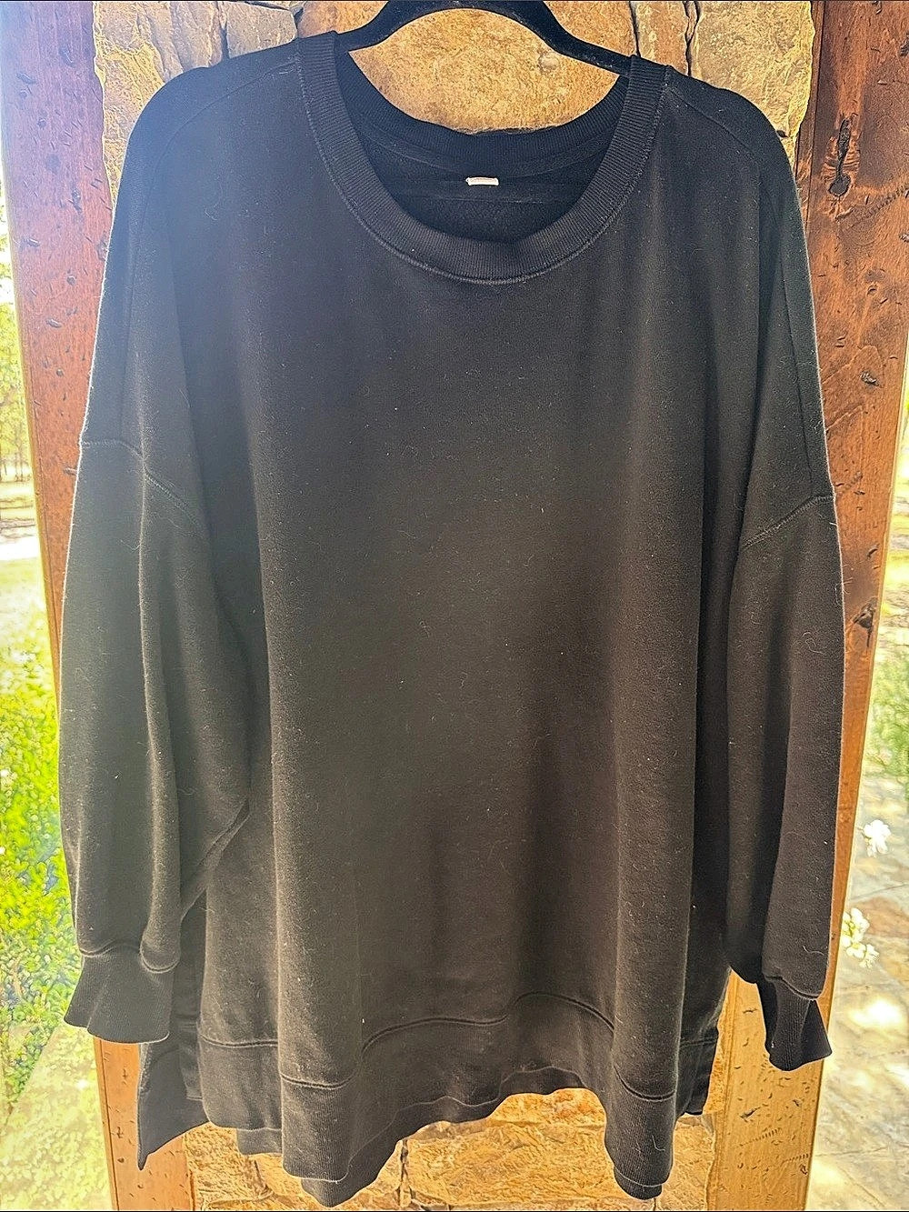 Old Mavy Oversized Sweatshirt Black